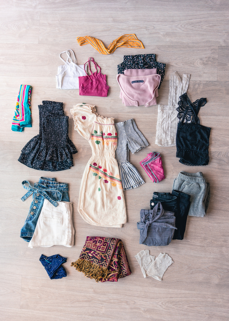 Flat Lay Of Clothes
